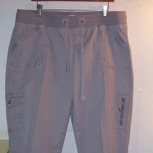 Westport Grey Cotton Blend Cargo Pants Size XL - Picture 1 of 13